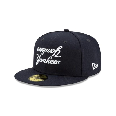 Sapca New Era New York Yankees MLB Team Mirror 59FIFTY Fitted - Albastri